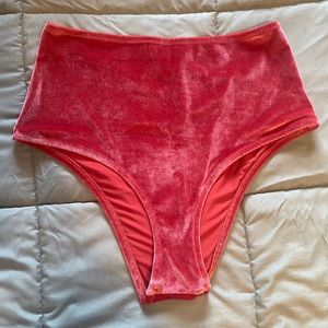 Burnt Orange Velvet Swim Bottoms